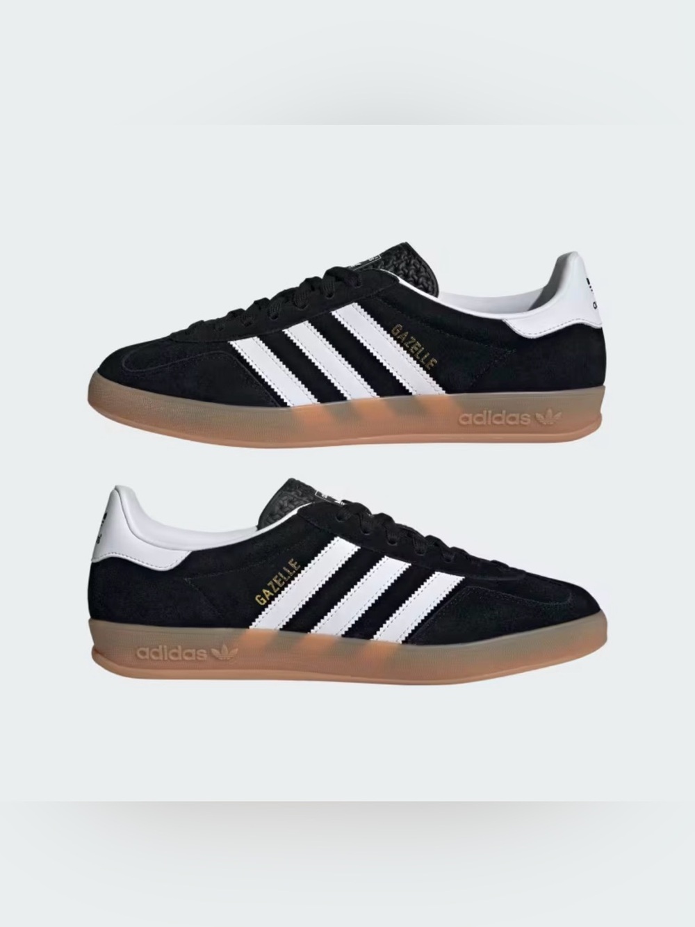 Adidas Gazelle indoor sneakers in black M5 W6